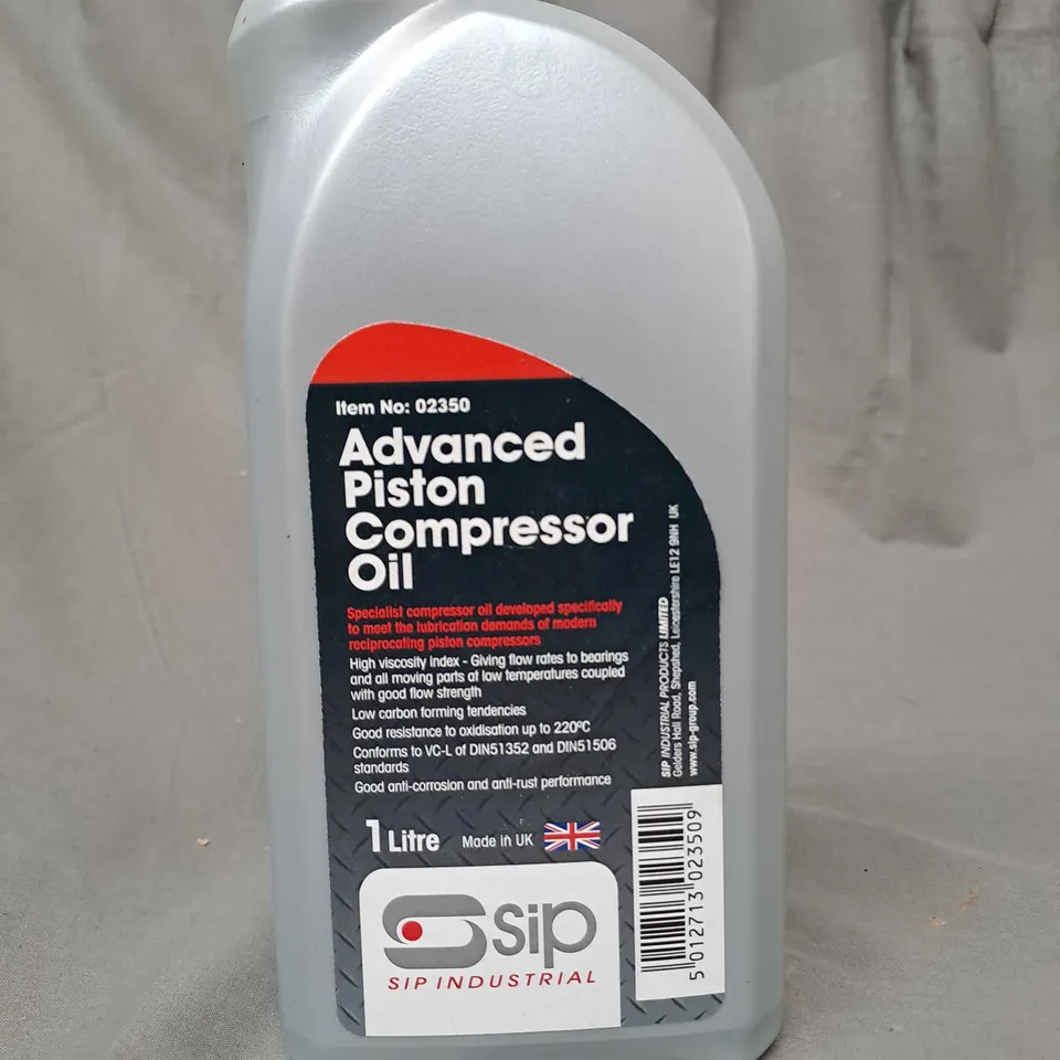 ADVANCED PISTON COMPRESSOR OIL 1L /COLLECTION ONLY 