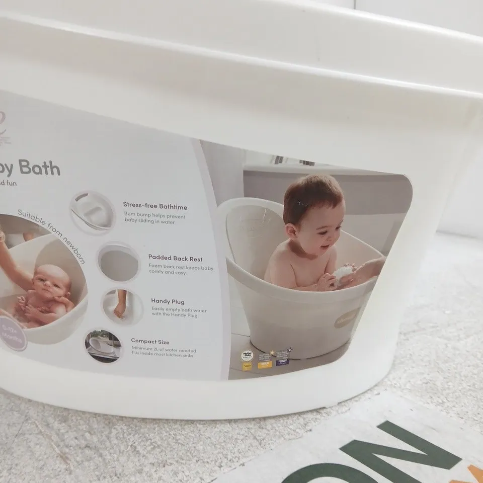 SHNUGGLE BABY BATH – WHITE BATH FOR NEWBORNS (0–12 MONTHS)