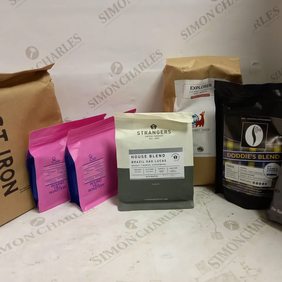 LOT OF 7 PACKS OF COFFEE BEANS