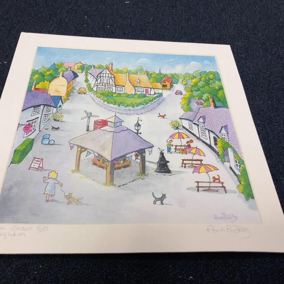 THE GREEN HOUGHTON ANN PIDDY SIGNED PRINT NUMBERED 8/100