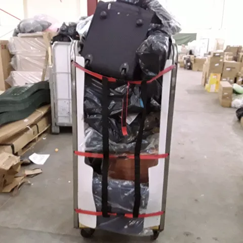 CAGE TO CONTAIN AN ASSORTMENT OF SOFT SHELL LIGHT TRAVEL BAGS 