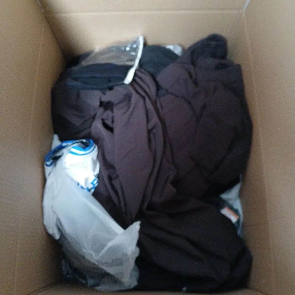 APPROXIMATELY 20 ASSORTED CLOTHING PRODUCTS IN VARIOUS STYLES & SIZES TO INCLUDE PANTS, T-SHIRTS, DRESSES ETC