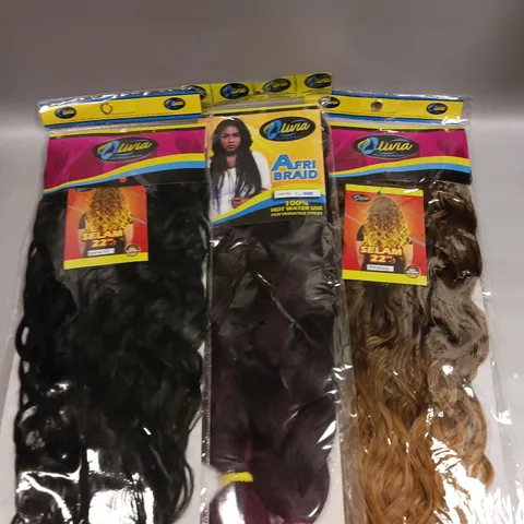 APPROXIMATELY 20 SEALED OLIVIA HAIR PIECES IN ASSORTED COLOURS
