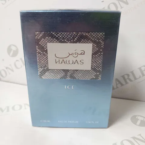 BOXED AND SEALED HAWAS ICE EAU DE PARFUM 100ML