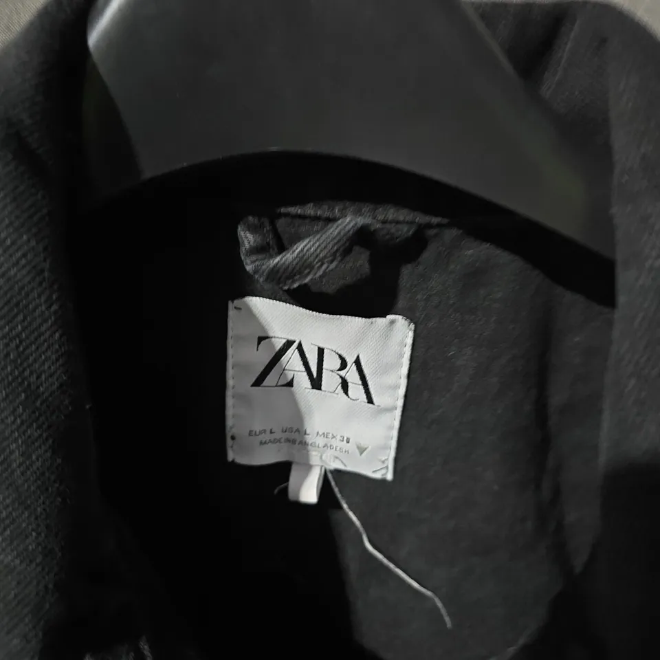 ZARA BLACK DENIM JUMPSUIT – WOMEN'S, SIZE L (EU 38)