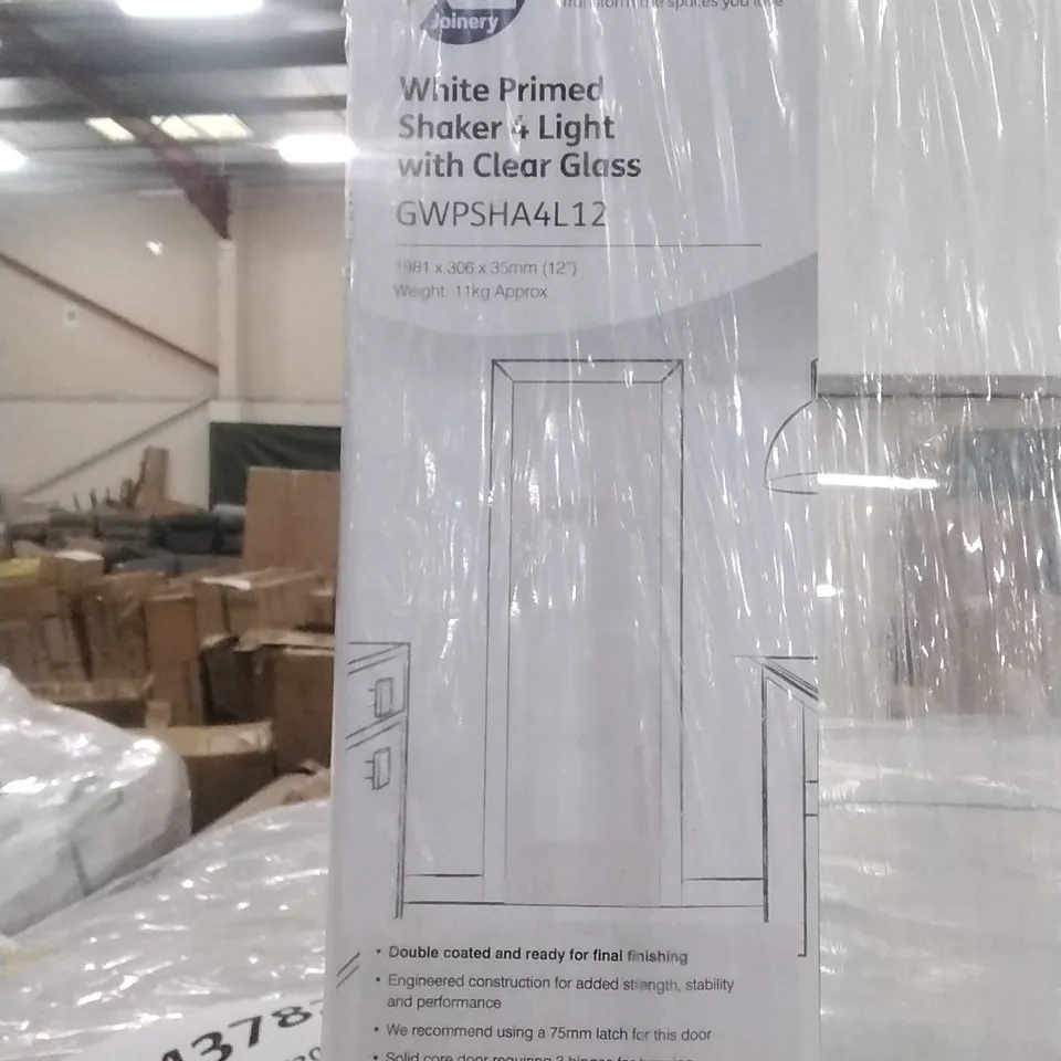 WRAPPED SHAKER INTERNAL PRIMED WHITE DOOR - 1981 X 306 X 35 MM  