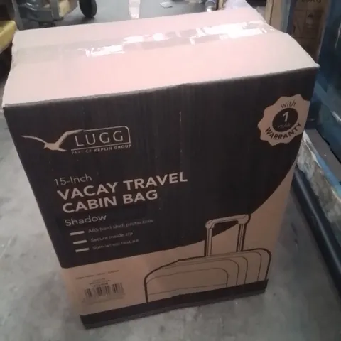 BOXED LUGG 15INCH VACAY TRAVEL CABIN BAG SHADOW