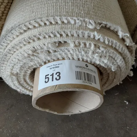 ROLL OF QUALITY BEIGE CARPET APPROXIMATELY 5M × 4.21M