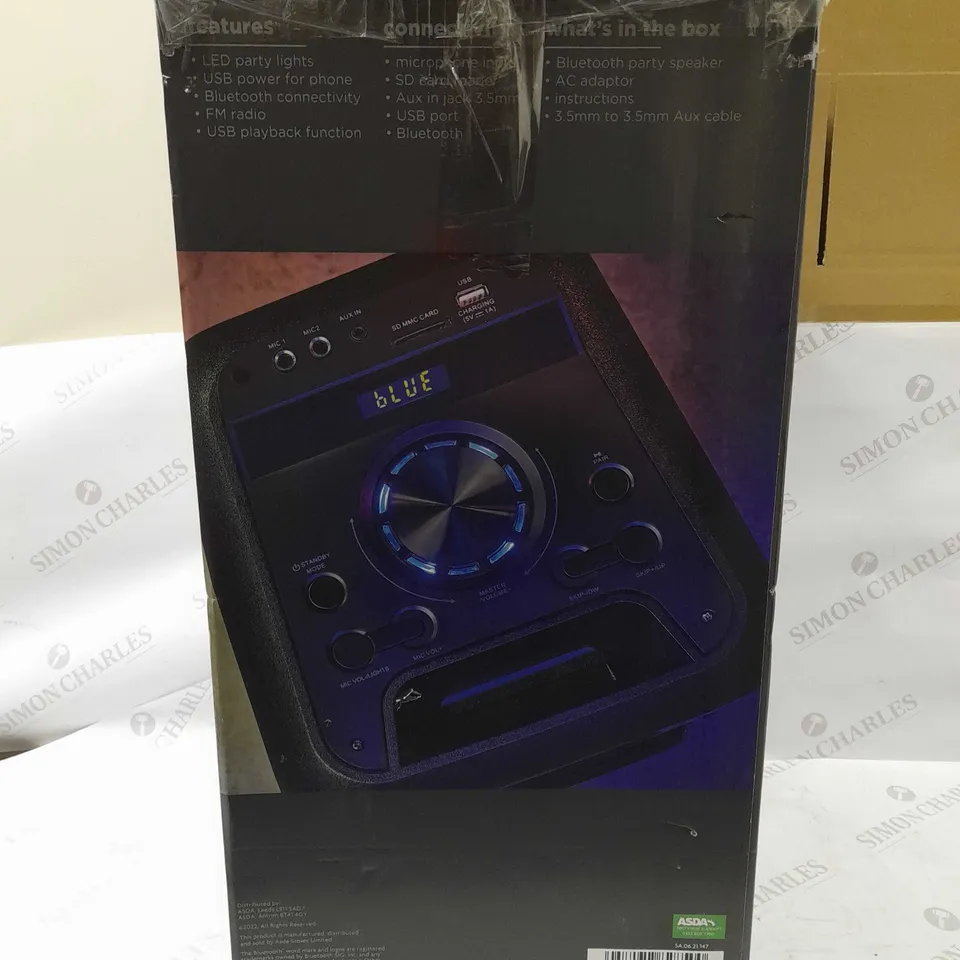 ONN BLUETOOTH PARTY SPEAKER 3.5MM AUX