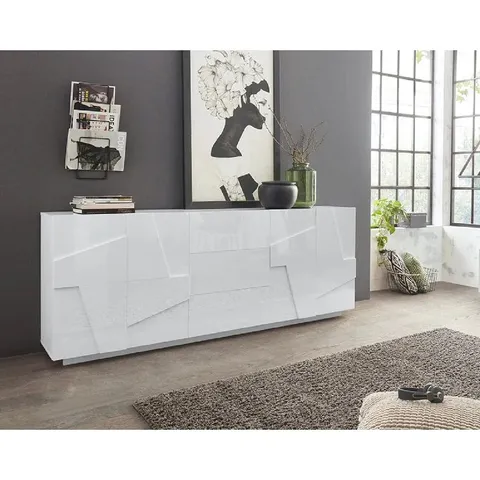 BOXED PING 220CM WIDE 3 DRAWER SIDEBOARD