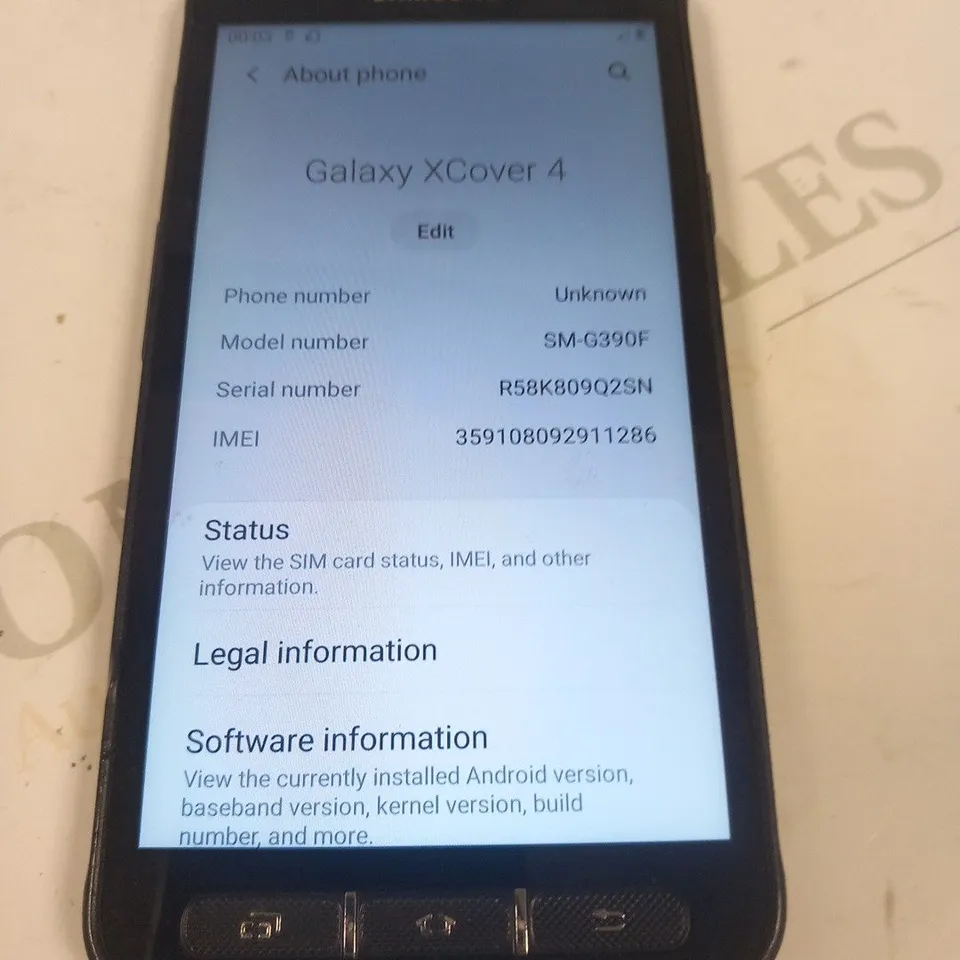 SAMSUNG GALAXY X COVER 4 MOBILE PHONE