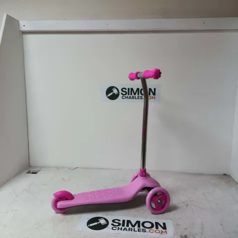 PINK KIDS' THREE-WHEEL KICK SCOOTER
