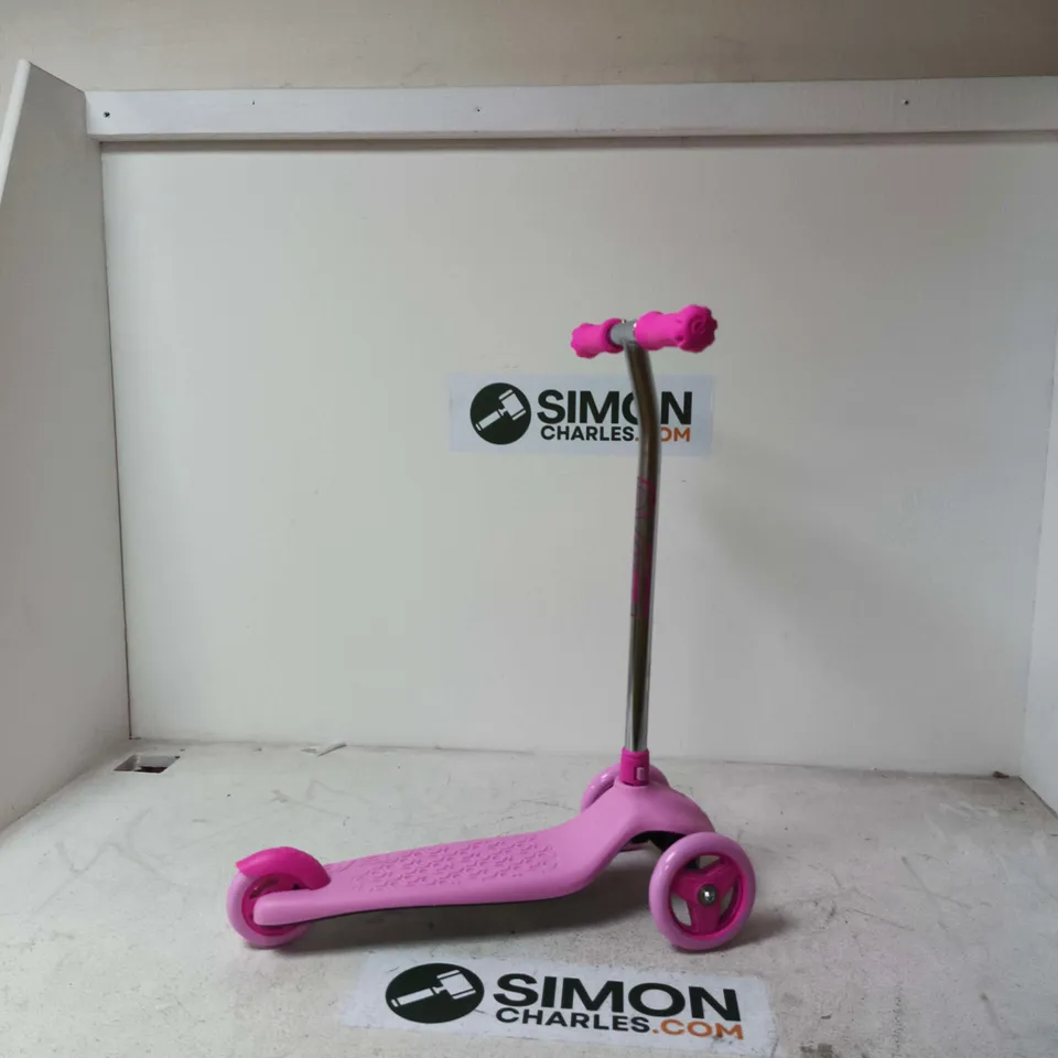 PINK KIDS' THREE-WHEEL KICK SCOOTER