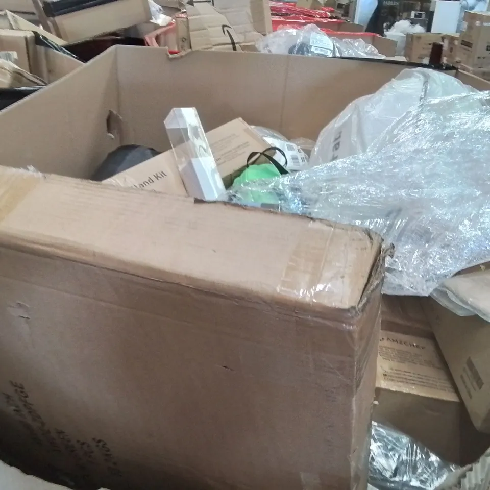PALLET OF ASSORTED HOUSEHOLD GOODS AND PRODUCTS TO INCLUDE;BACKDROP STAND KIT,JUICER,PREGNANCY PILLOW