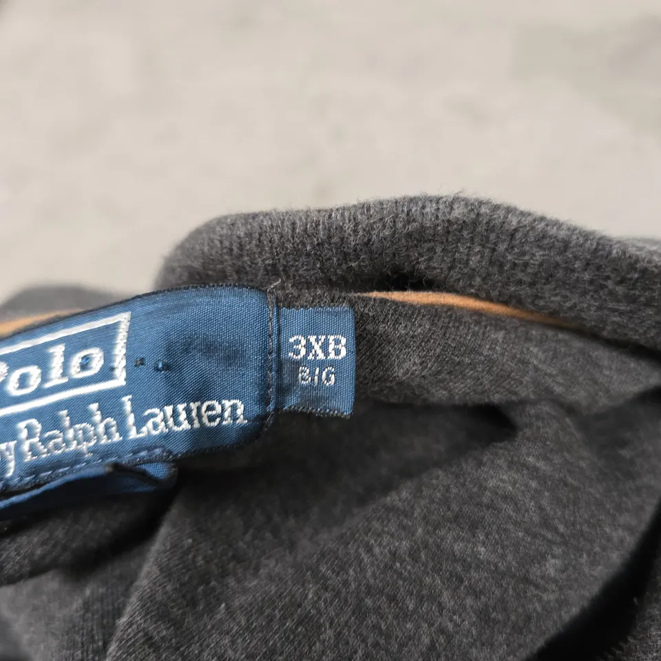POLO BY RALPH LAUREN MEN'S QUARTER ZIP FLEECE, SIZE 3XB, GREY