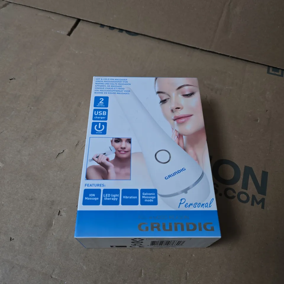 GRUNDIG PERSONAL MASSAGER – USB CHARGEABLE, ION MASSAGE, LED LIGHT THERAPY