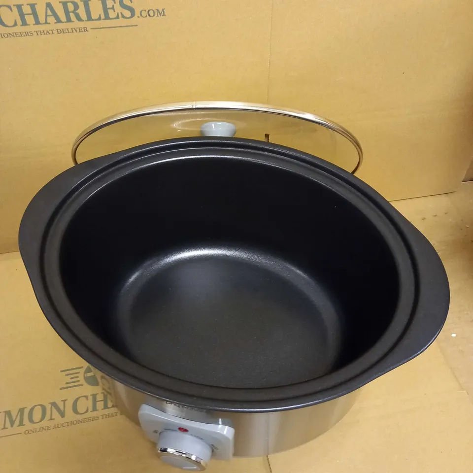 MORPHY RICHARDS 461014 SEAR & STEW ALUMINIUM SLOW COOKER