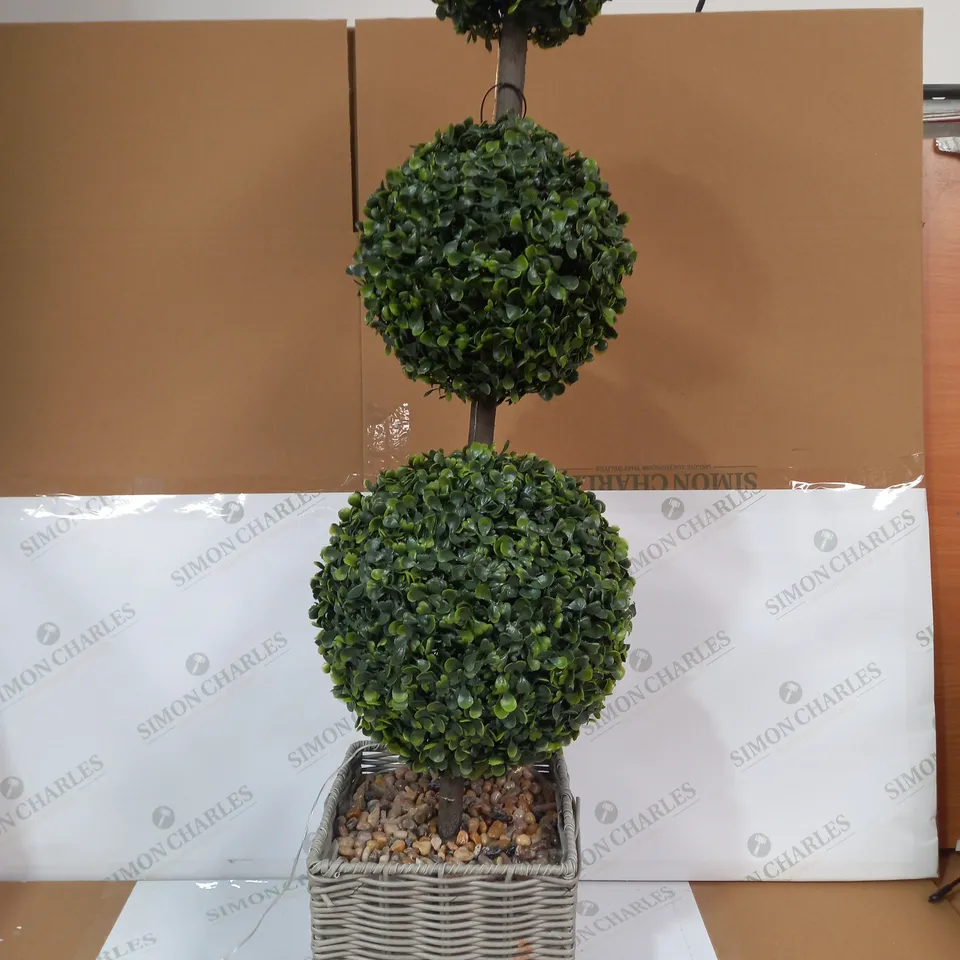 GARDEN REFLECTIONS INDOOR/OUTDOOR 100CM LED FAUX TOPIARY TREE - COLLECTION ONLY