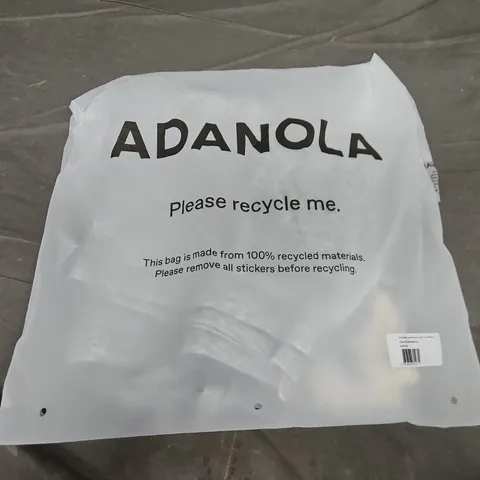 BAGGED ADANOLA KNIT STRAIGHT LEG TROUSERS IN GREY - LIGHT GREY MELANGE - SMALL