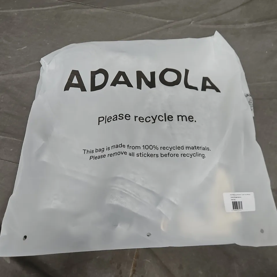 BAGGED ADANOLA KNIT STRAIGHT LEG TROUSERS IN GREY - LIGHT GREY MELANGE - SMALL