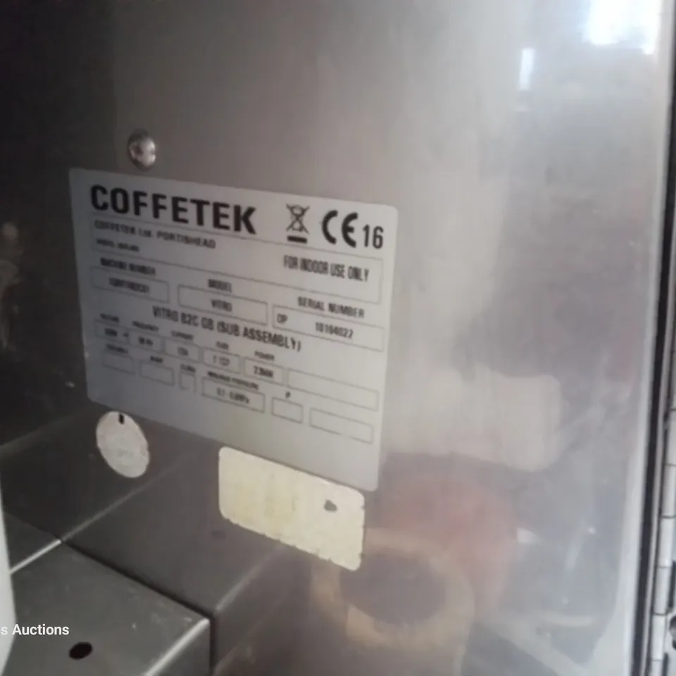 COFFETEK VITRO BEAN TO CUP & HOT DRINK DISPENCER