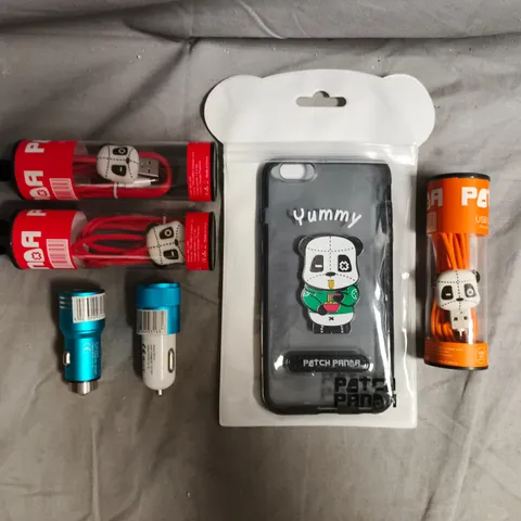 BOX OF APPROXIMATELY 15 ASSORTED HOUSEHOLD ITEMS TO INCLUDE USB CABLES, PHONE CASES, ETC