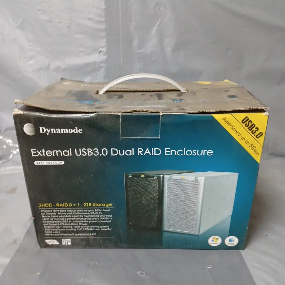 DYNAMODE EXTERNAL USB3.0 DUAL RAID ENCLOSURE