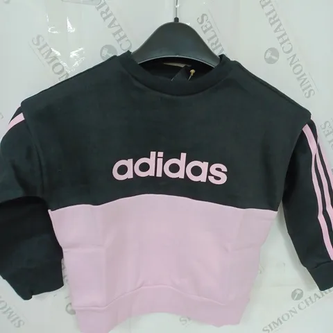 ADIDAS SLOGAN SWEATSHIRT SIZE 4-5 YEARS