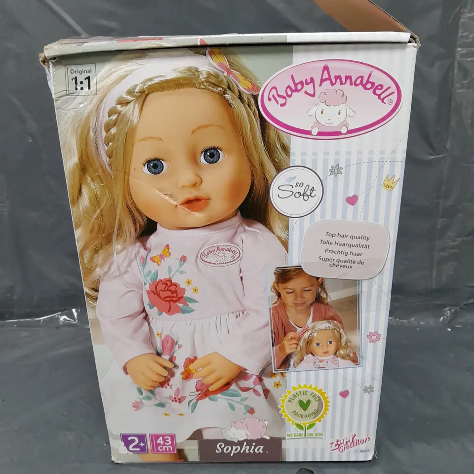 BABY ANNABELL SOPHIA DOLL RRP £37.99