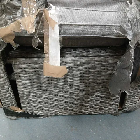 MY GARDEN STORIES GREY ZERO GRAVITY RATTAN RECLINER