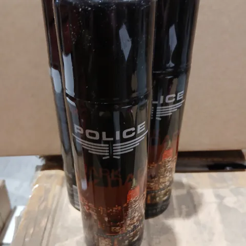 APPROXIMATELY 48 POLICE DARK DEODORANT BODY SPRAY 200 ML 