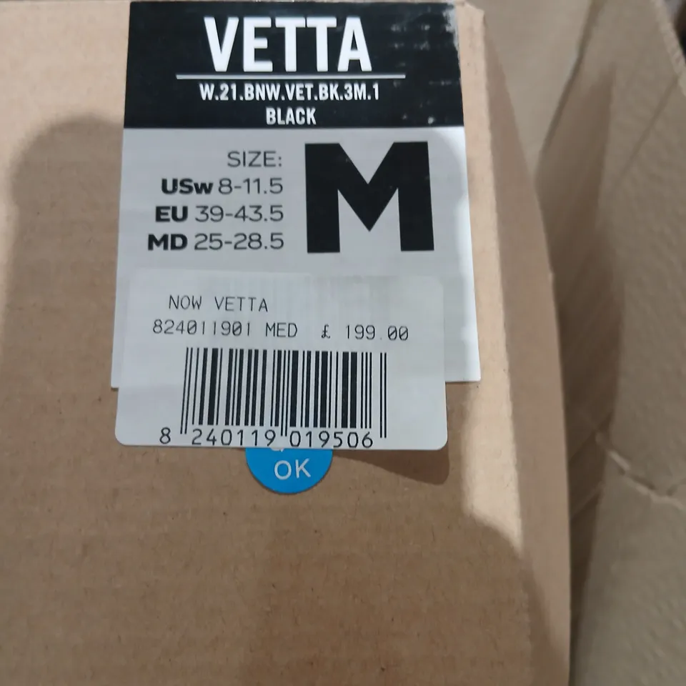 NOW BINDINGS VETTA BLACK SNOWBOARD BINDINGS, SIZE M (US 8–11.5)