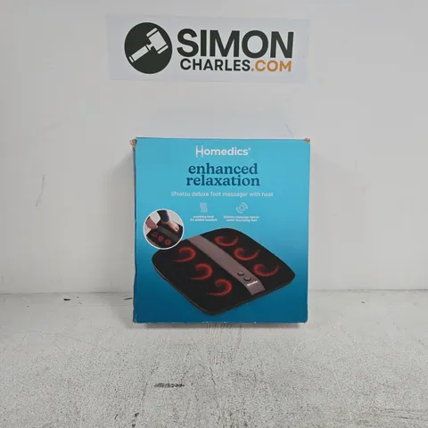 HOMEDICS ENHANCED RELAXTION SHIATSU DELUXE FOOT MASSAGER WITH HEAT