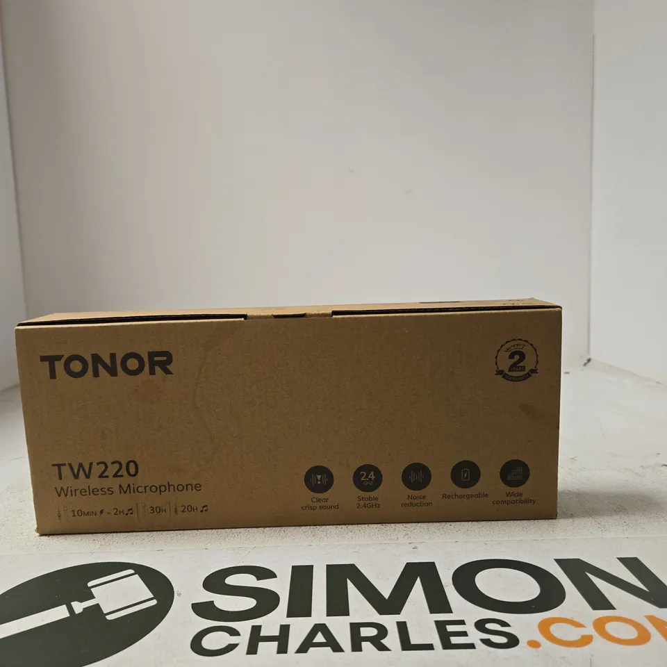 TONOR TW220 WIRELESS MICROPHONE SYSTEM (2 MICS)