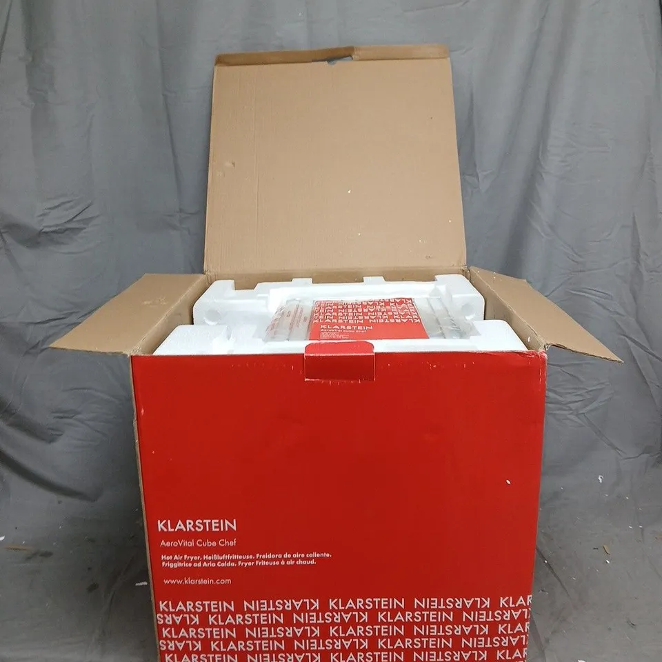 KLARSTEIN AEROVITAL CUBE CHEF HOT AIR FRYER – BOXED