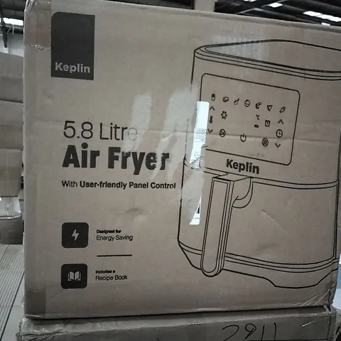 BOXED 5.8L AIR FRYER WITH USER FRIENDLY PANEL CONTROL