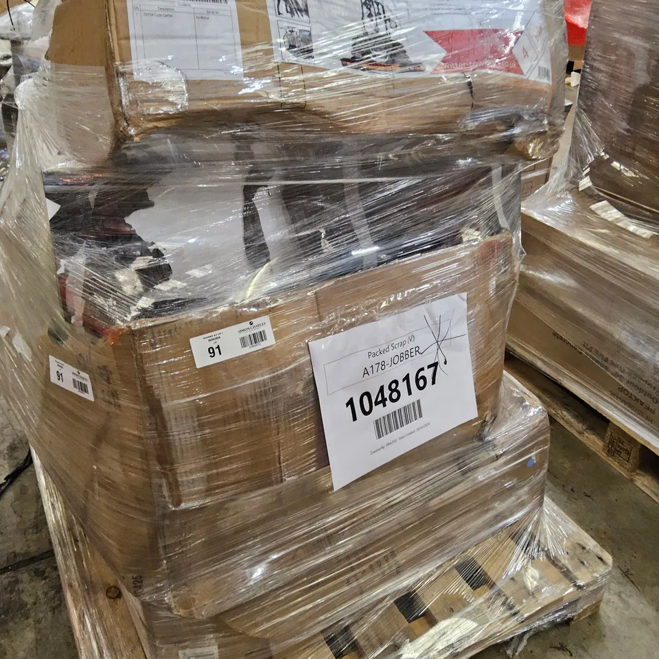 PALLET OF APPROXIMATELY 5 UNPROCESSED RAW RETURN HOUSEHOLD AND ELECTRICAL GOODS TO INCLUDE;
