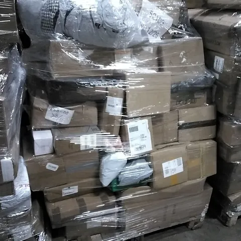 PALLET CONTAINING ASSORTED PRODUCTS INCLUDING FLOOR LAMP, SMALL ELECTRICAL GRILL, CLEANING SCRUBBER & MEAT GRINDER