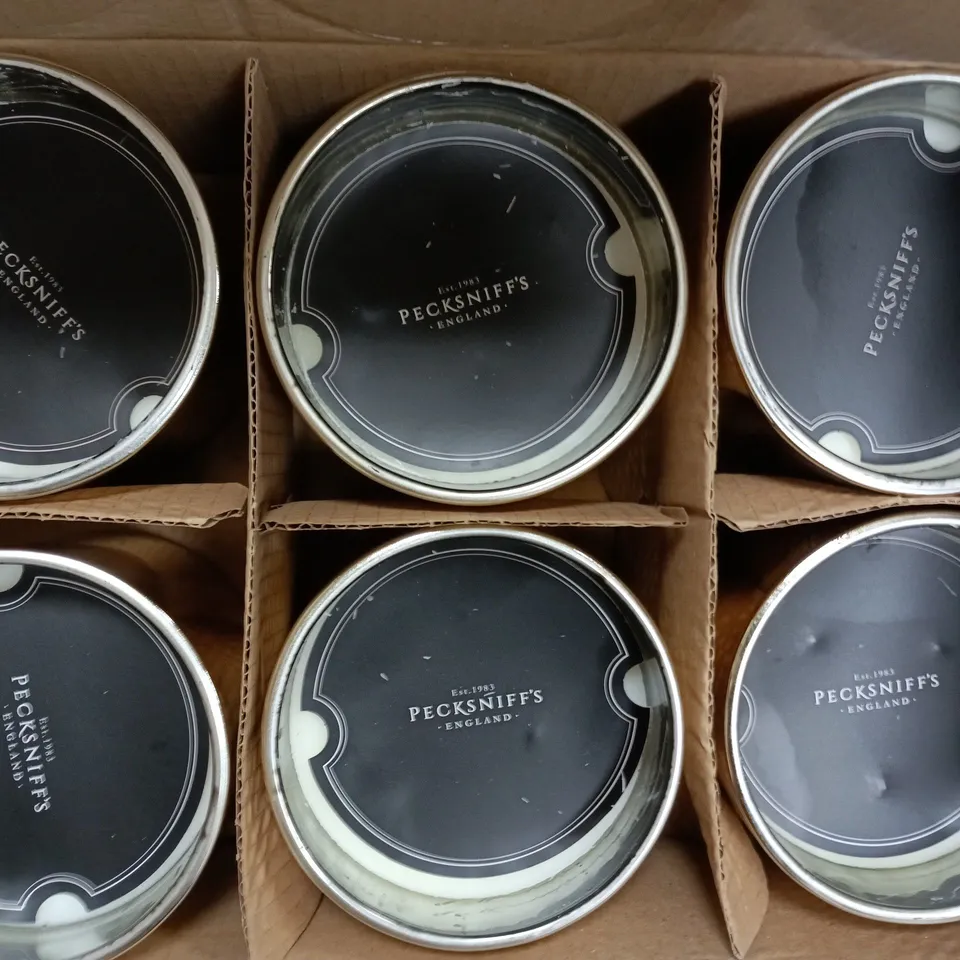 6 PECKSNIFF'S ENGLAND GOLD OMBRE CANDLES