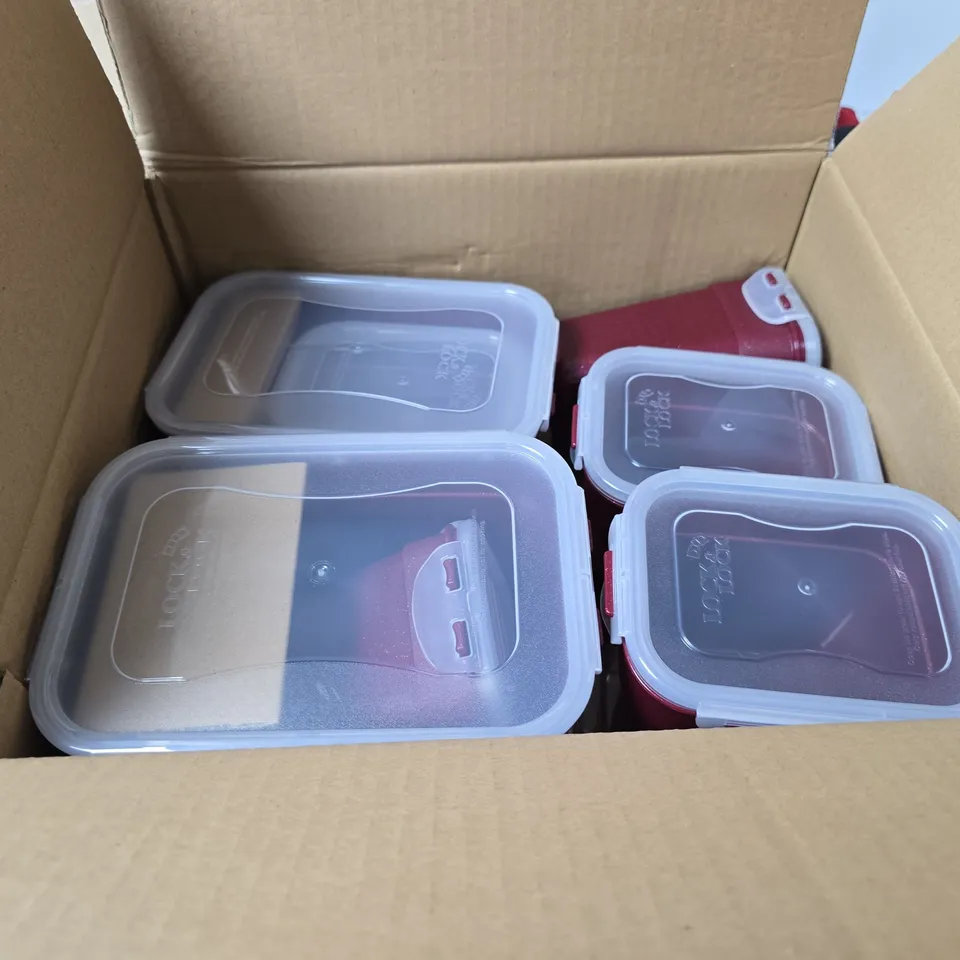 LOCKNLOCK 10 PIECE ASSORTED SHAPE STORAGE SET