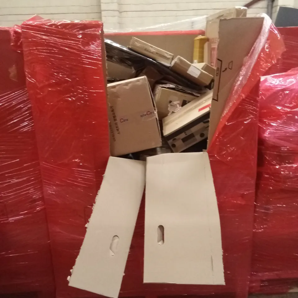 PALLET OF ASSORTED HOUSEHOLD GOODS AND PRODUCTS TO INCLUDE; WATER TABLE, ADULT MOVE TOILET ETC