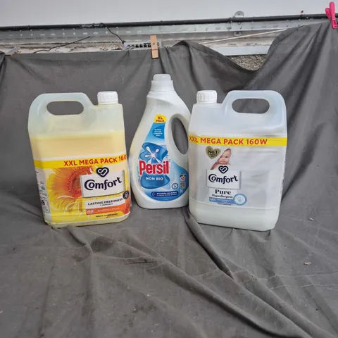 3 X ASSORTED HOUSEHOLD CLEANING ITEMS: COMFORT PURE, COMFORT LASTING FRESHNESS AND PERSIL NON BIO