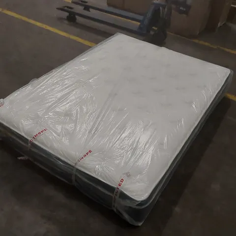 QUALITY BAGGED CREEVERY 30CM MEDIUM HYBRID SPRING MATTRESS PILLOW TOP - 4'6 DOUBLE