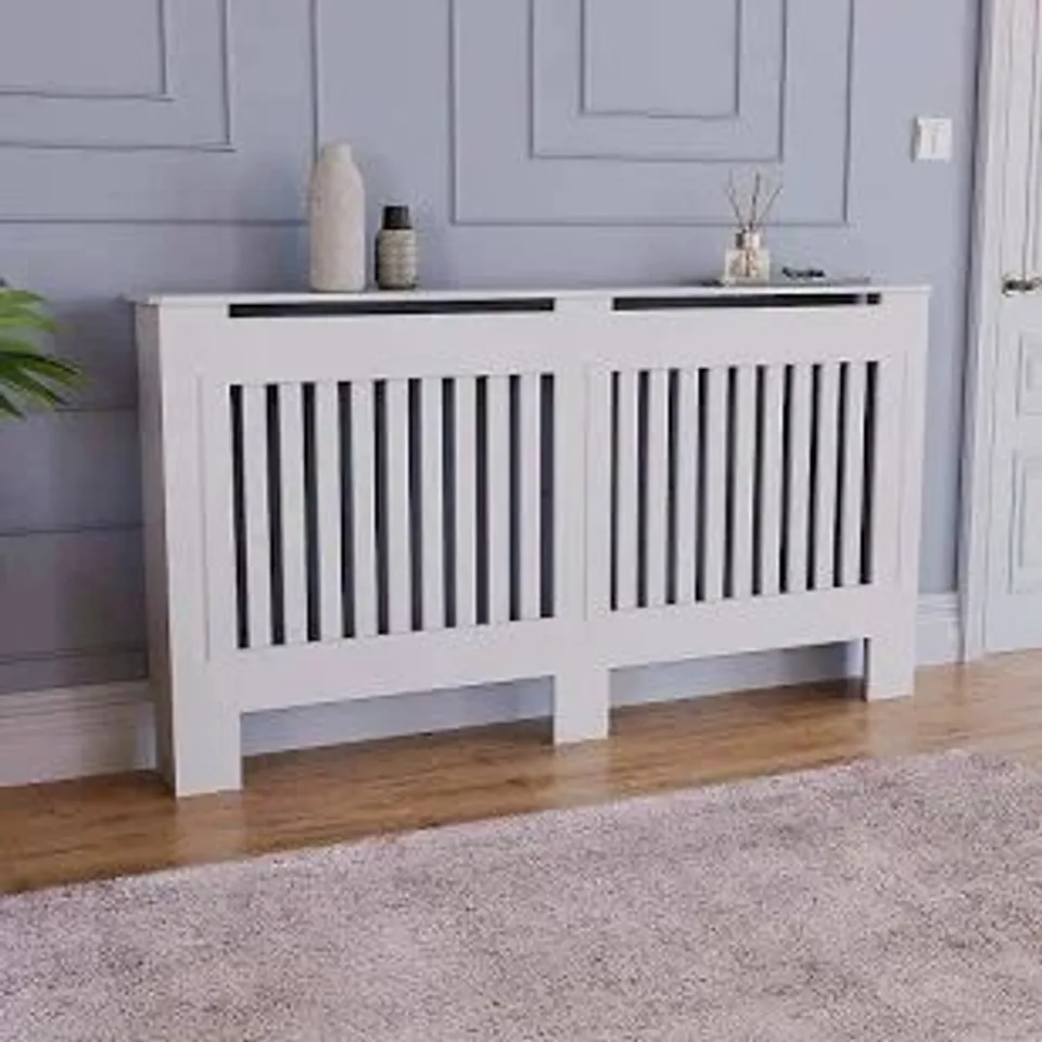 BOXED VIDA DESIGNS CHELSEA RADIATOR COVER LARGE- H 80CM X W 141CM X D 16CM