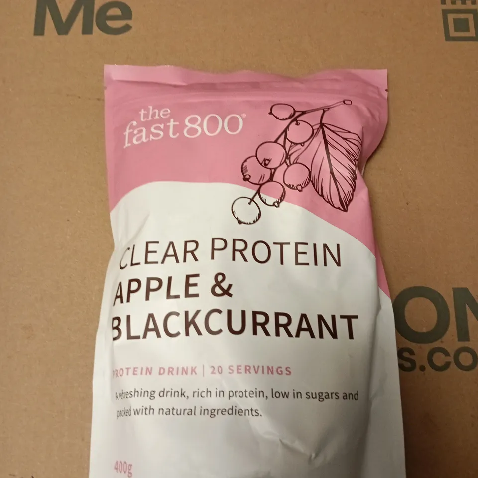 THE FAST800 CLEAR PROTEIN APPLE & BLACKCURRANT – 400G