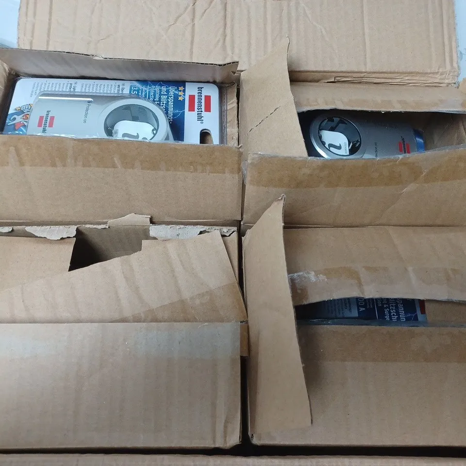 BOX OF APPROXIMATELY 24 BRENNENSTUHL PRIMERA-LINE ADAPTER FOR TV HIFI VIDEO & PC