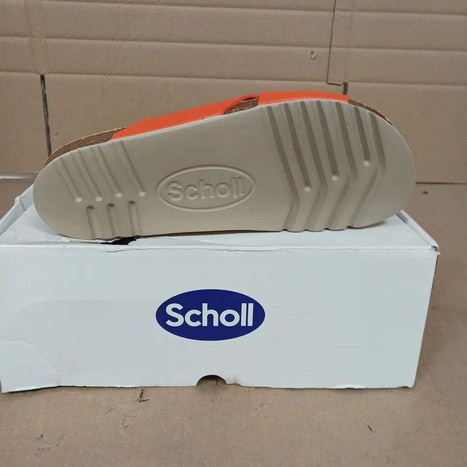 SCHOLL VIVIAN SANDALS ORANGE SIZE 6.5