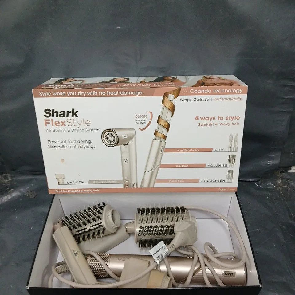 BOXED SHARK FLEXSTYLE 4-IN-1 AIR STYLER & HAIR DRYER HD430SLUK