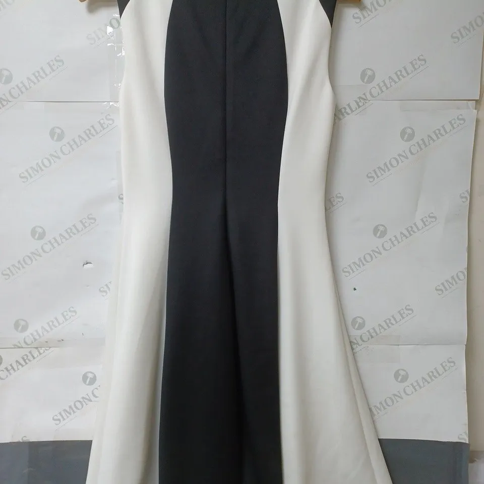 DKNY LADIES MONOCHROME BLACK AND WHITE ZIP FASTENING DRESS SIZE 6