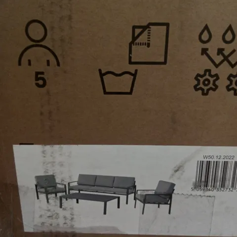 BOXED MOOREA ALUMINIUM COFFEE SET WITH CUSHION